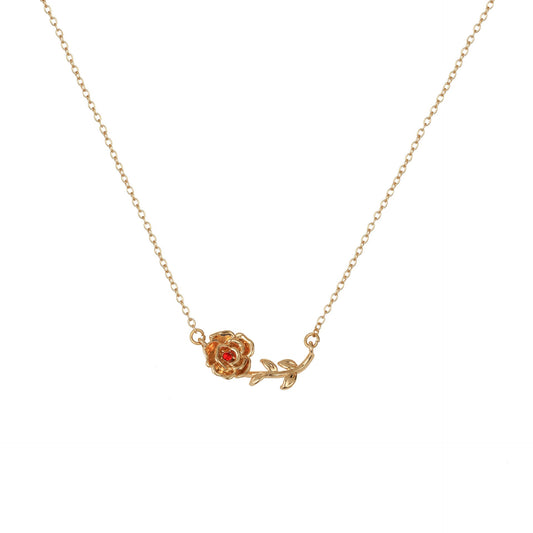 December Birth Flower 3D Pendant Necklace