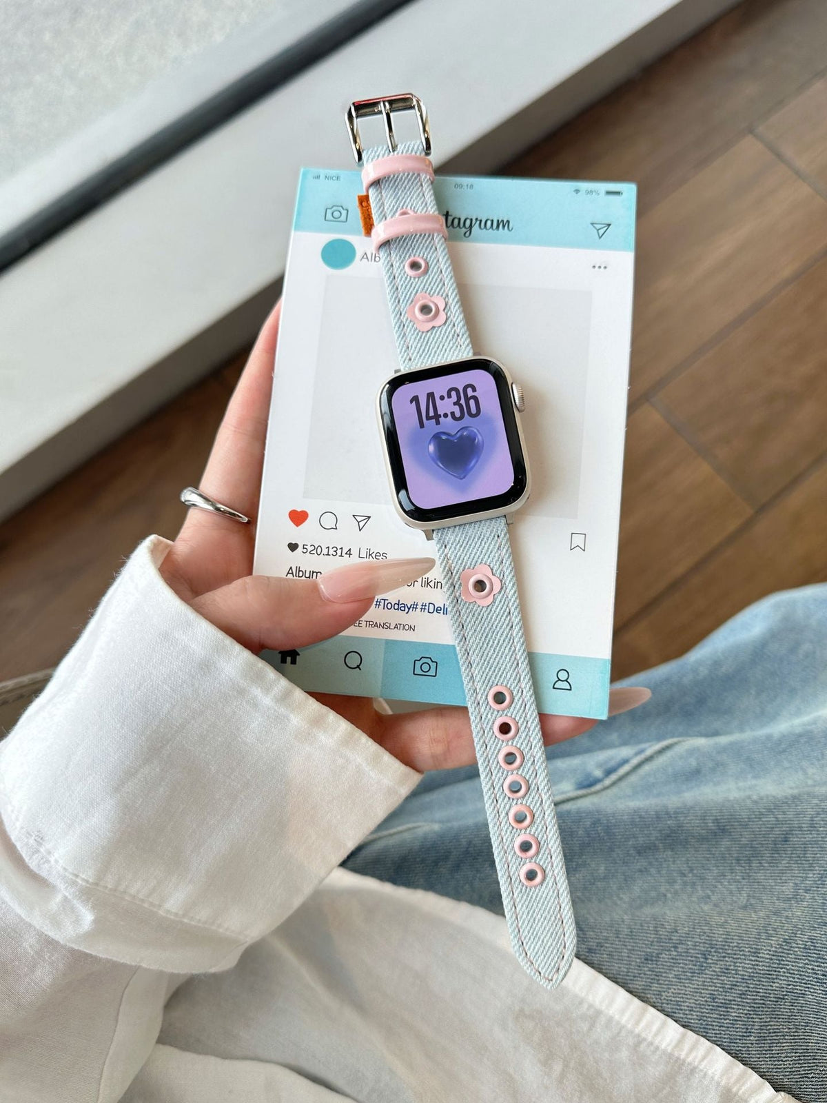 Fashionable And Cute Dopamine-style Apple Watch Band