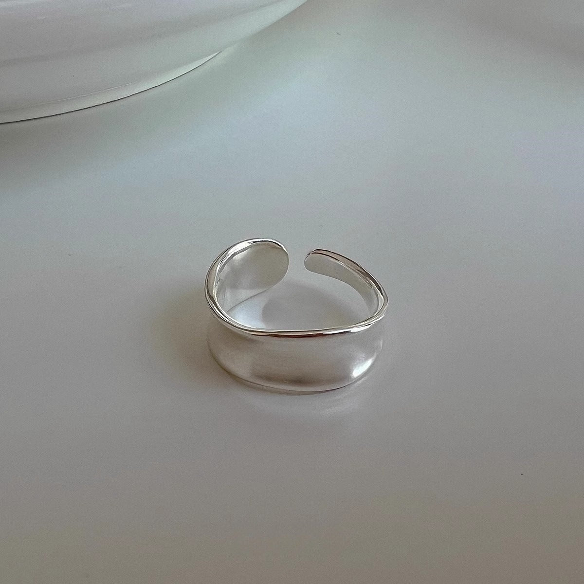 Simple S925 Silver Women Rings, Vintage Non-Tarnish Minimalist Bands