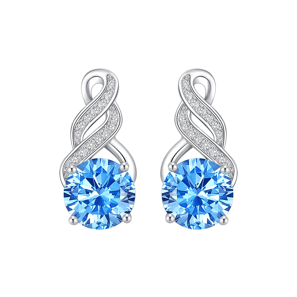 Cross Moissanite Earrings For Women