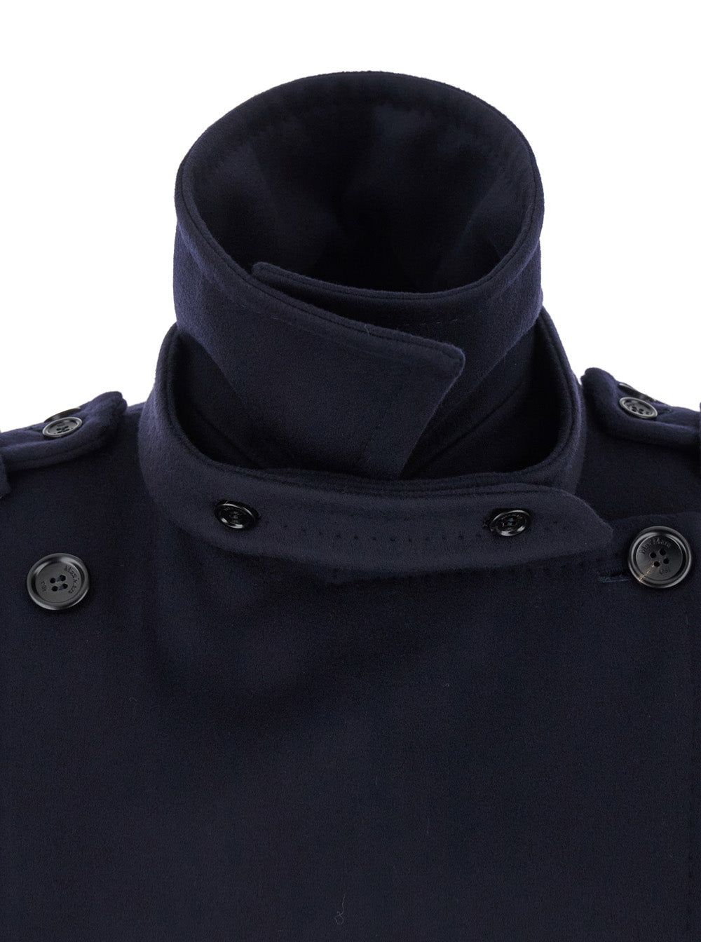 Max Mara Women Max Mara Women 'Laveno' Blue Double Breasted Jacket With Wide Pointed Lapels In Virgin Wool Blend Woman