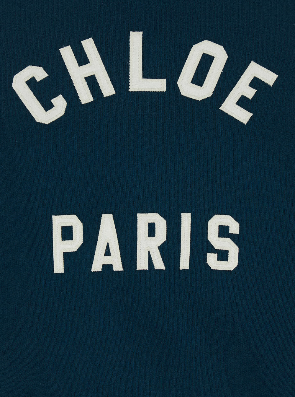 Chloe Women Chloé Women Crewneck Sweatshirt With Logo Lettering Print In Blue For Women