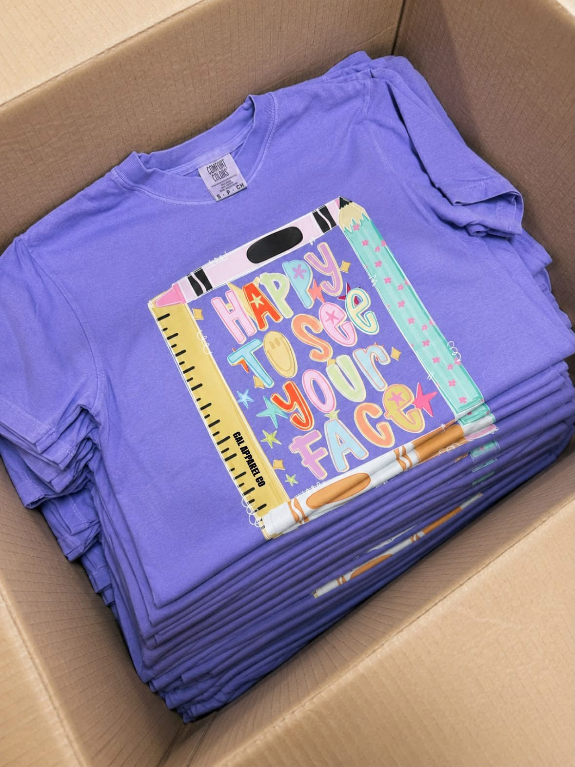 π Happy to See Your Face Teacher T-Shirt | Cute Back to School Teacher Tee | Comfort Colors Teacher Shirt | Teacher Gift