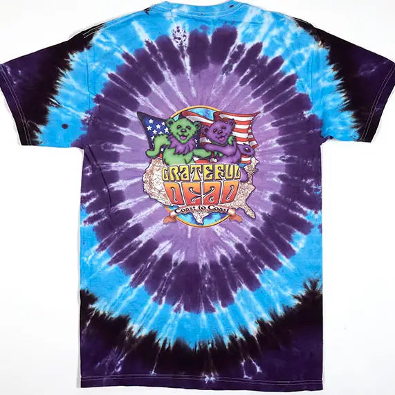 Grateful Dead Coast to Coast Tie Dye T-Shirt