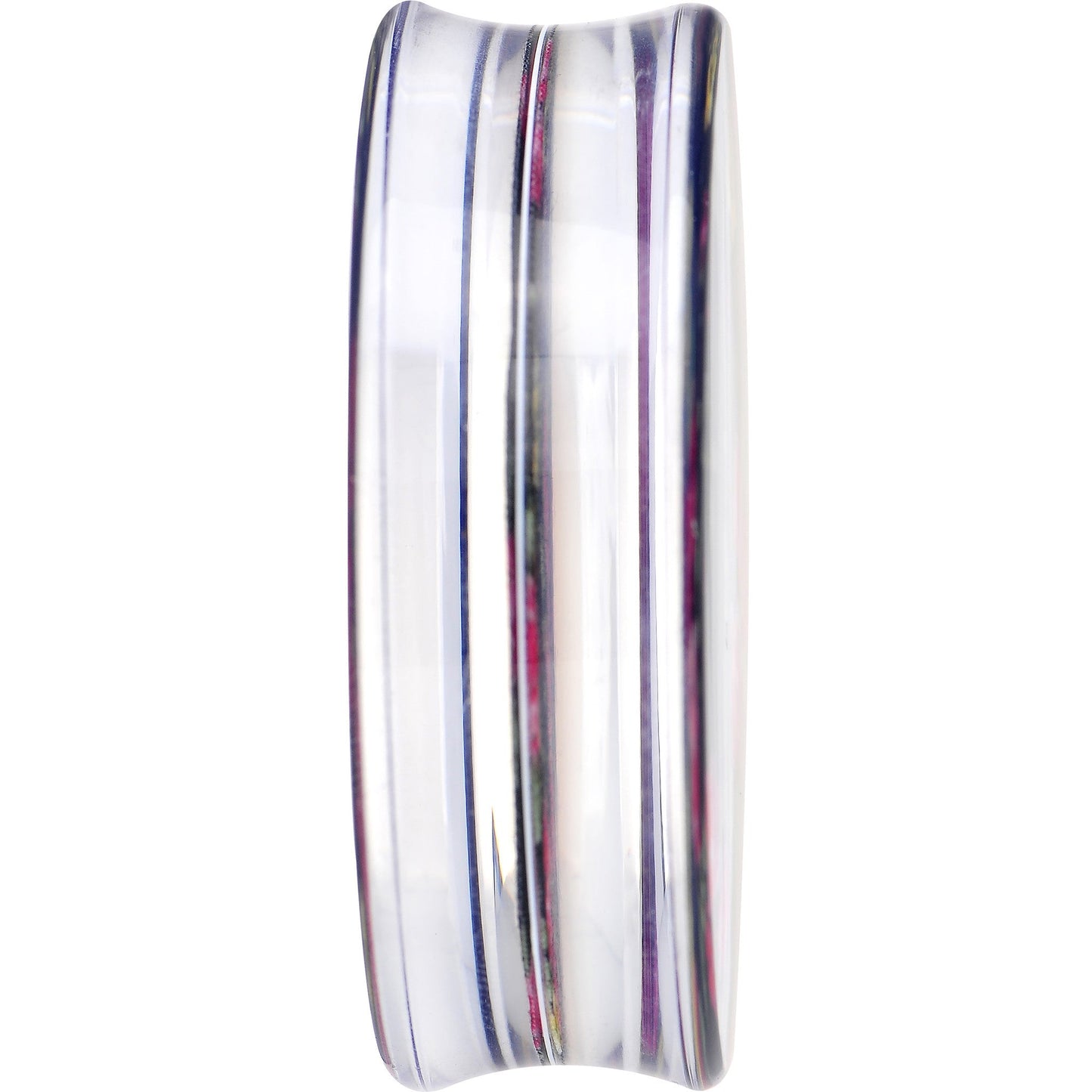 50mm Acrylic Black Multicolored Old Fashioned Flowers Saddle Plug
