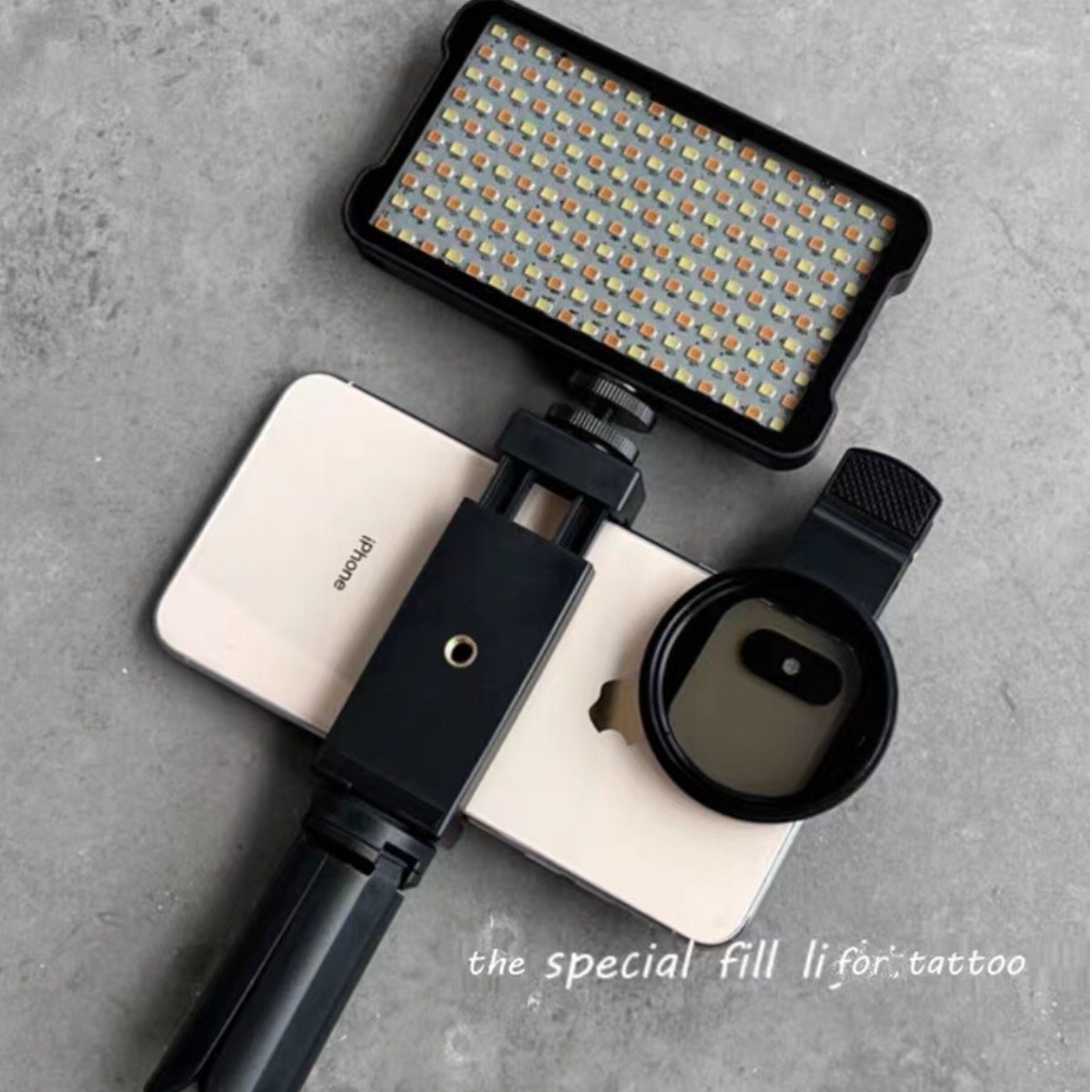 Professional Tattoo Photography Anti-3.0 Glare Kit 120 LED Beads(12W)Brighter and lighter