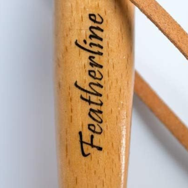 Featherline 2 Inch Oval Brush – Premium Applicator Brush for Leather Care Products