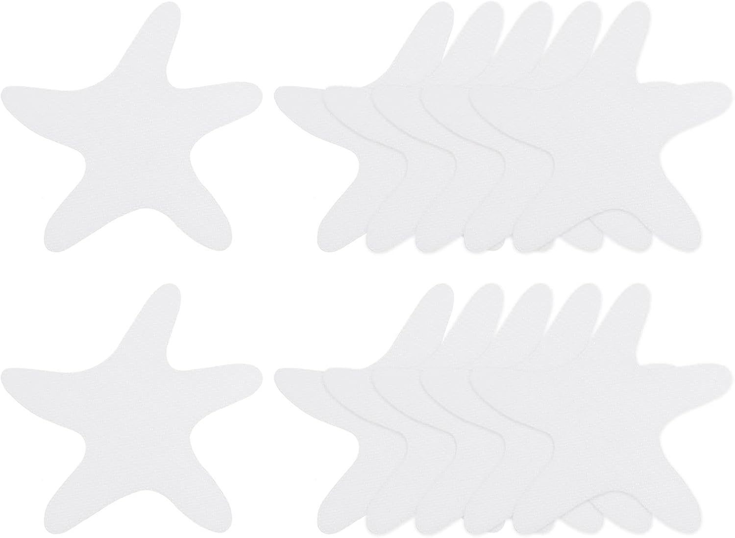 Starfish Anti-slip Sticker-Gray-9.8cm-with black scraper-PEVA-12 pieces