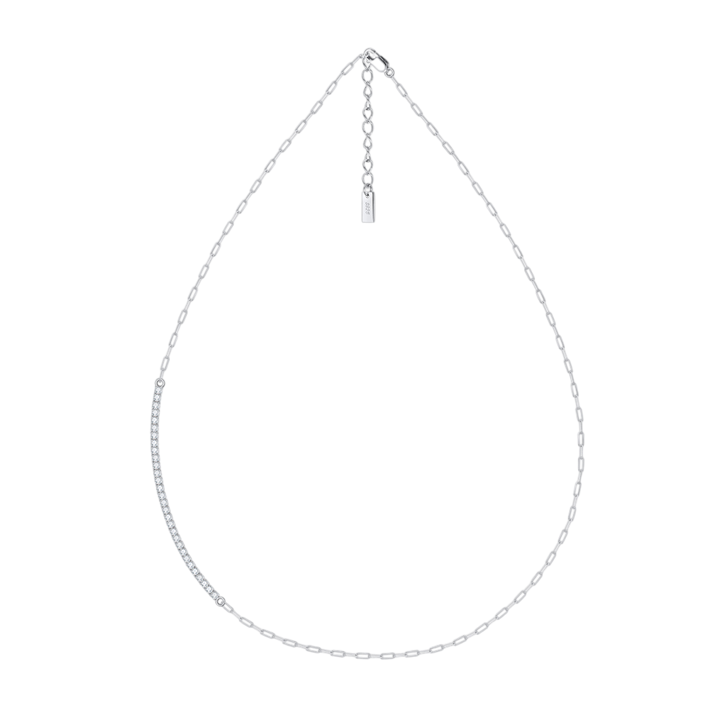 925 Sterling Silver Elegant Minimalist Chain Necklace with Delicate Pendant Charm