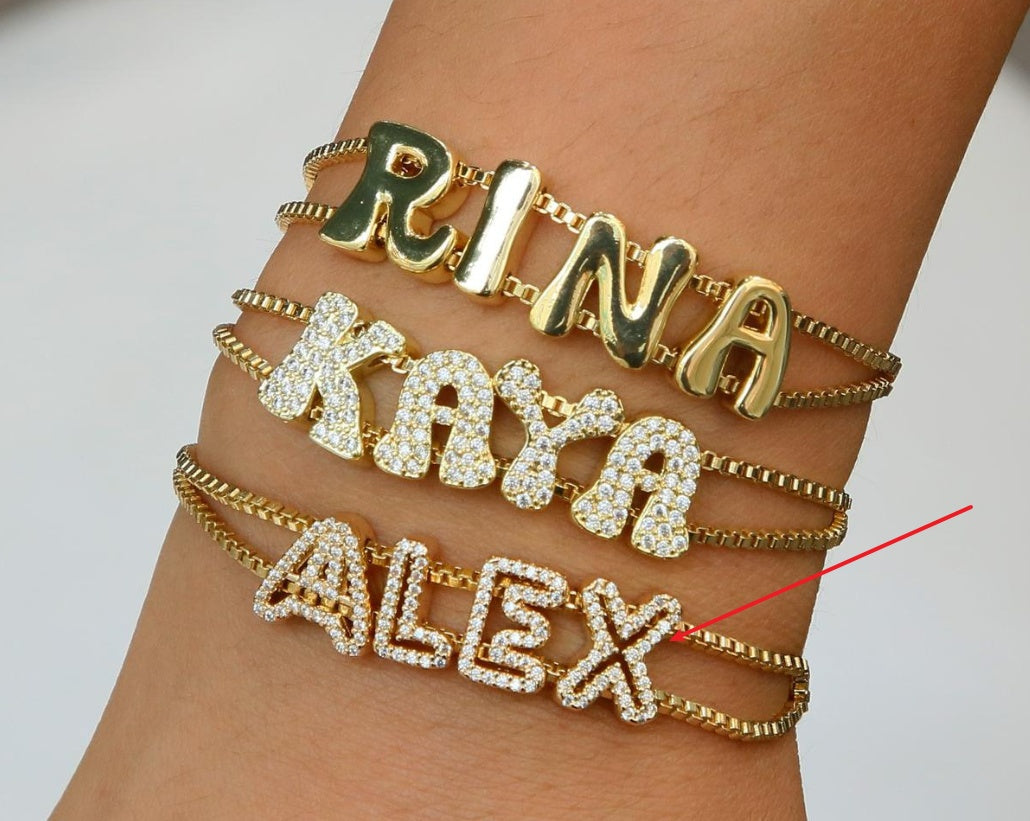 Personalized Bracelet With Combined Names