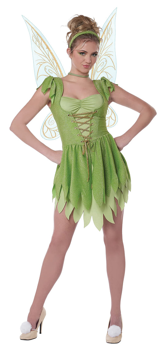 Tinkerbell Costume - Women's Classic Fairy Outfit with Wings and Accessories