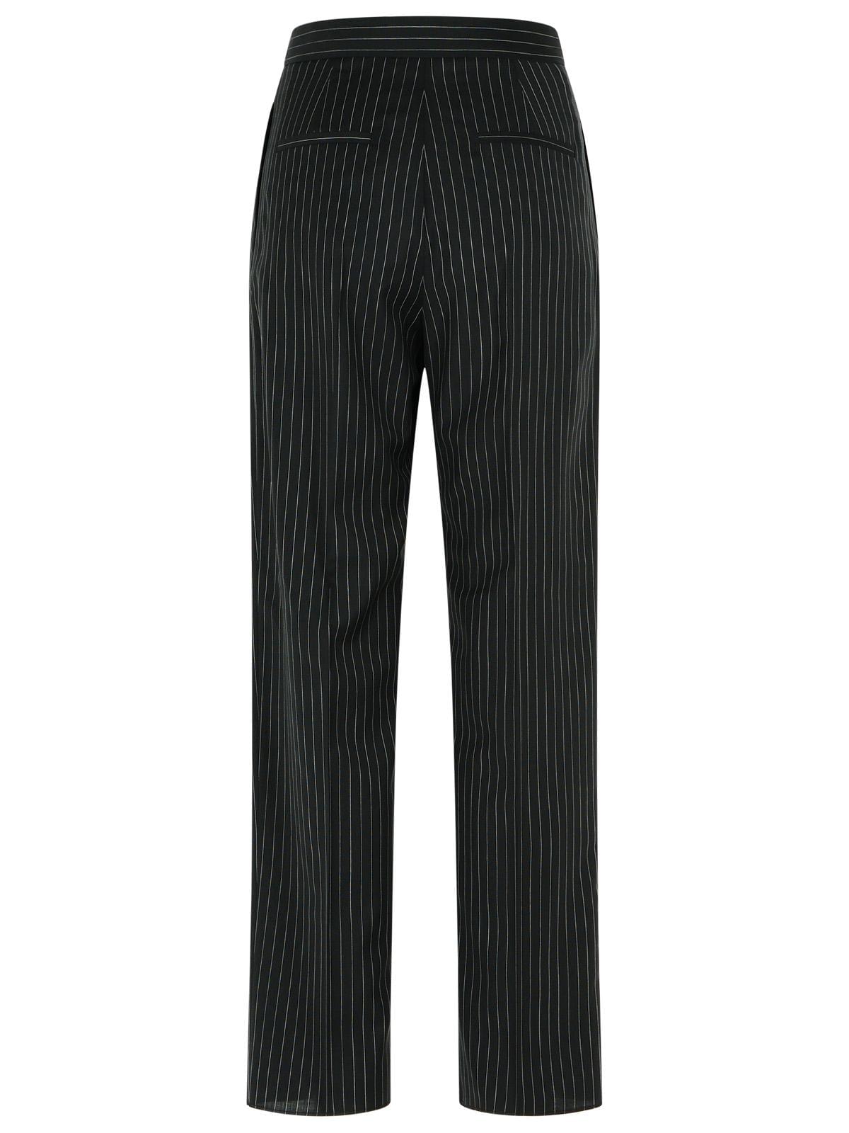 Max Mara 'Sesamo Carrot' Black Virgin Wool Tela Pants Women Women