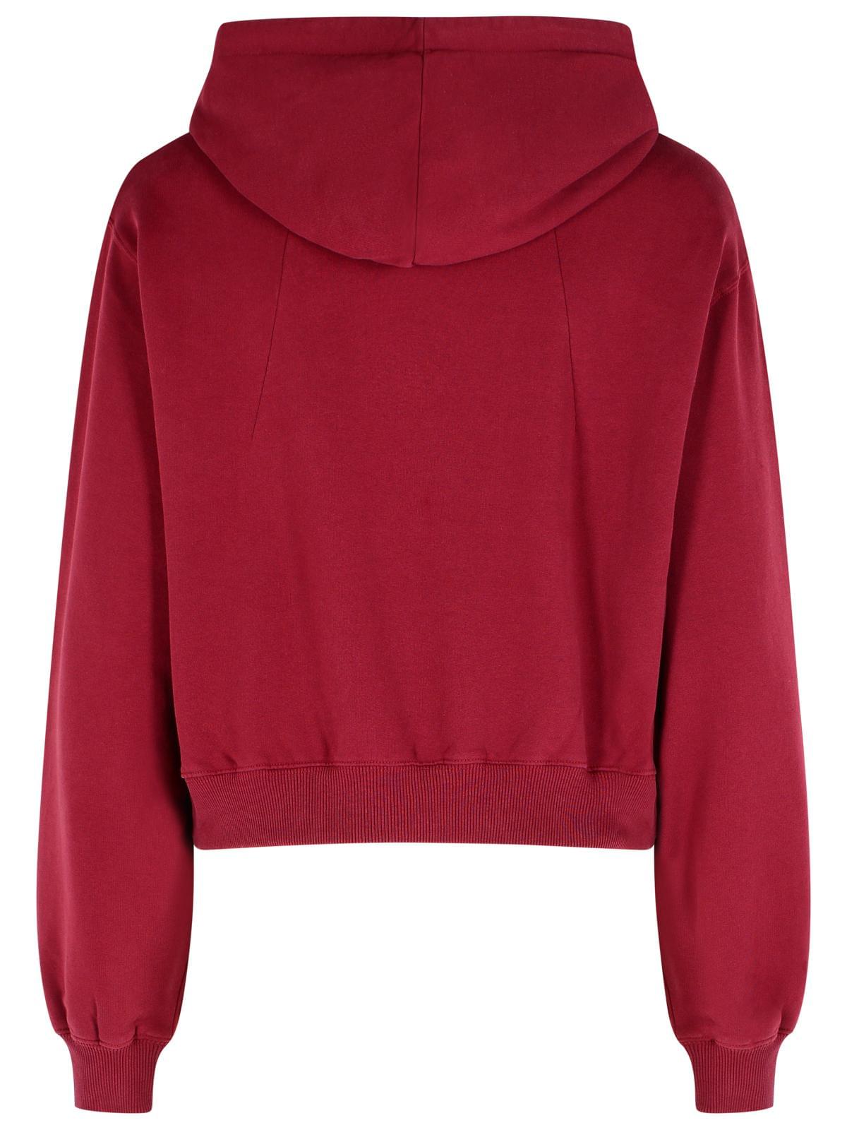 Rotate Burgundy Cotton Sweatshirt Women Women