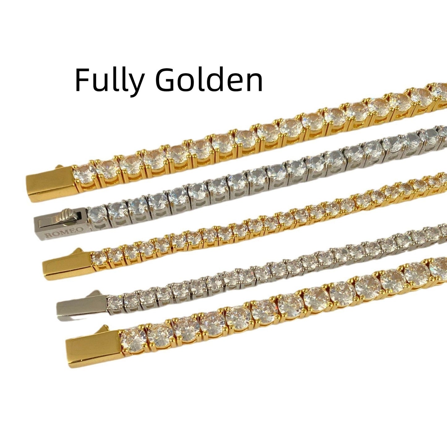 Stainless Steel Titanium Steel Zircon Bracelet