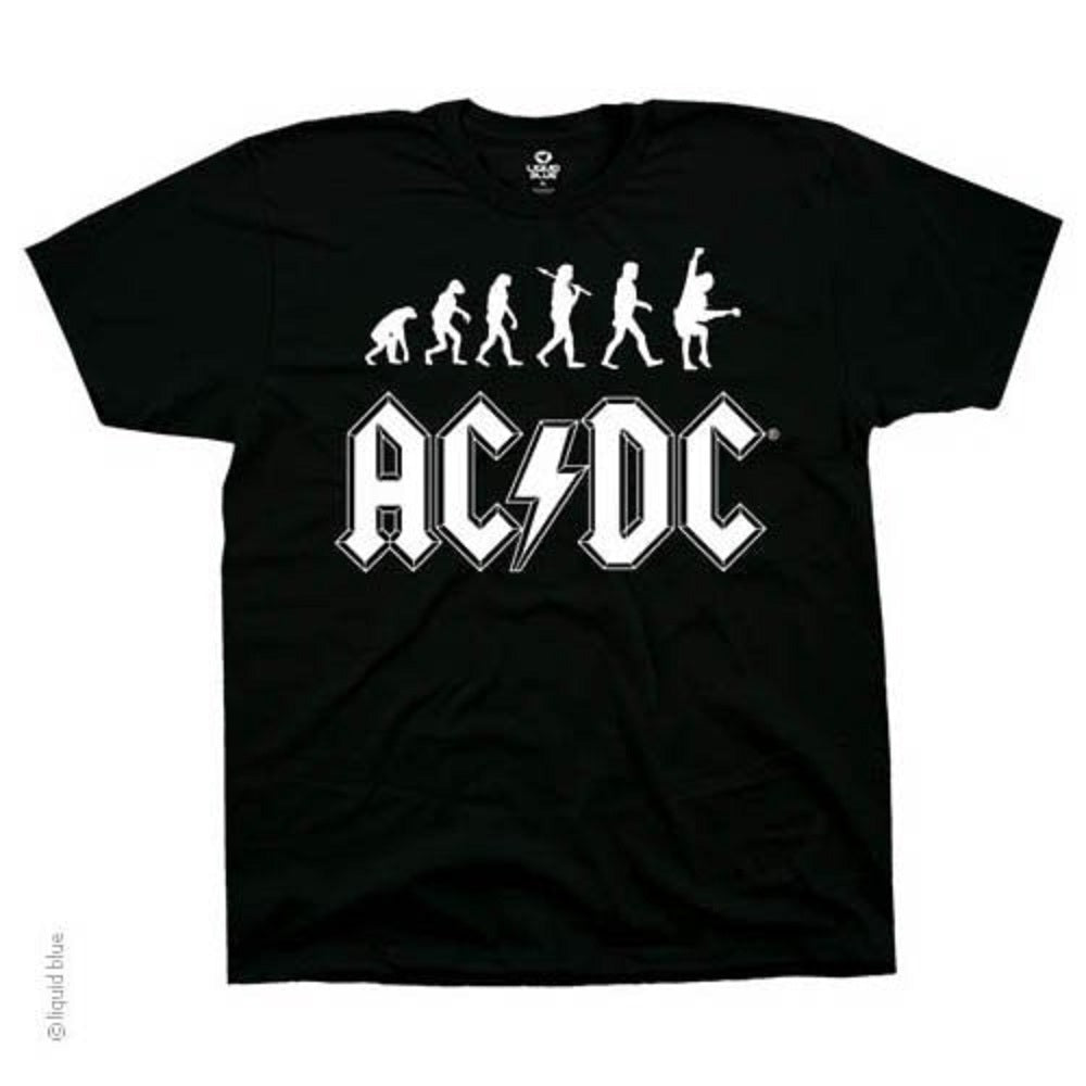 AC/DC Rock Evolution Black T-Shirt SALE