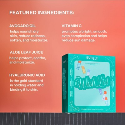 Bubble Skincare The Wish List Mini Essential Gift Set 6ct - Imperfect Box
