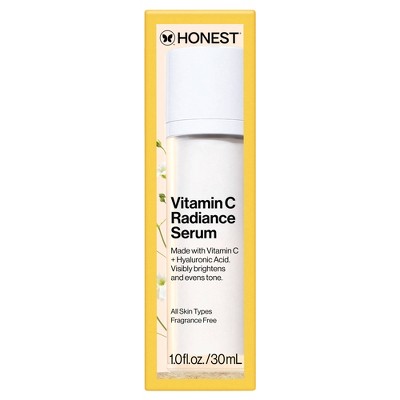 Honest Beauty Vitamin C Radiance Serum with Hyaluronic Acid 1 fl oz - Imperfect Box
