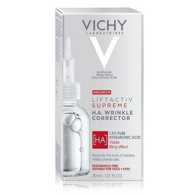 Vichy LiftActiv 1.5% Hyaluronic Acid Wrinkle Corrector Face Serum; Vitamin C 1.01 fl oz - New