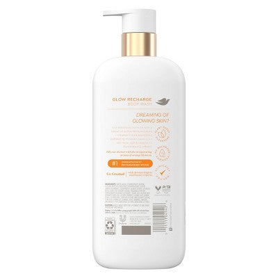 Dove Beauty Serum Body Wash for Women with 3% Brightening Serum + Vitamin C Glow Recharge 18.5 fl oz - Imperfect Container