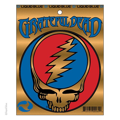 Grateful Dead Steal Your Face Metallic Sticker - 3" - SALE