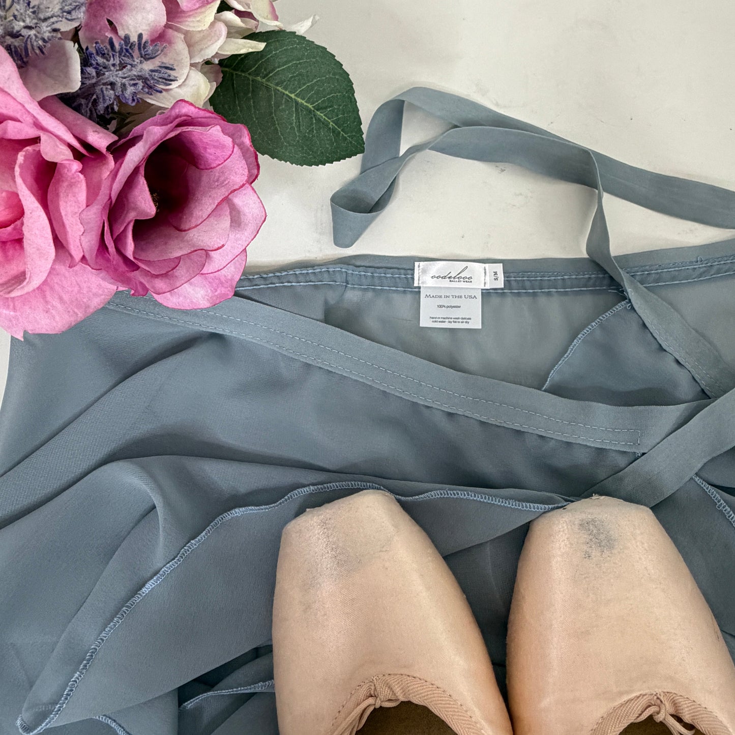 Chiffon Ballet Wrap Skirt - Womens Classical Glacier Blue Skirt