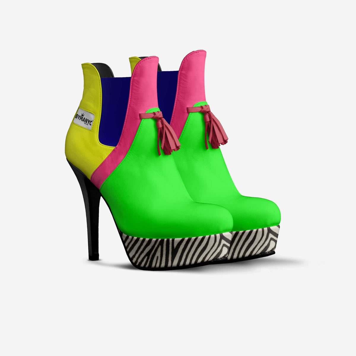 Limited Edition Vegan Tassels Platform Pump BYMANYC ® New York R&B Chic