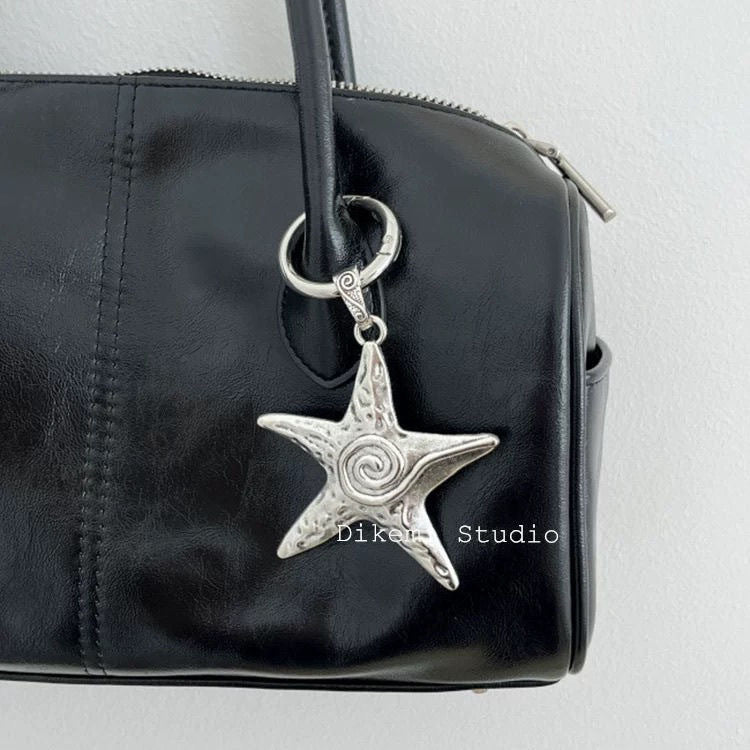 starfish spiral retro necklace