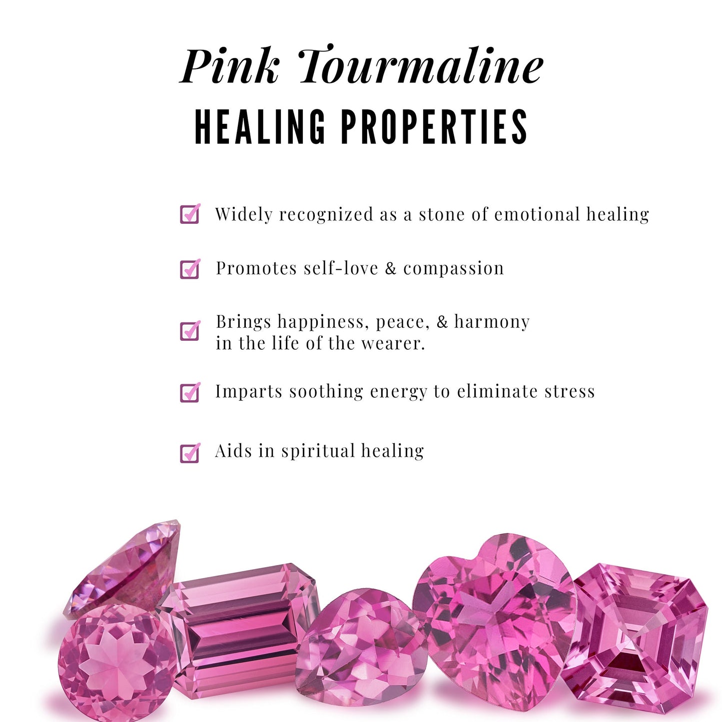0.4 Carat Vintage Style Pink Tourmaline Engagement Ring with Diamond