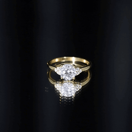 Prong Set Moissanite Classic Engagement Ring For Her
