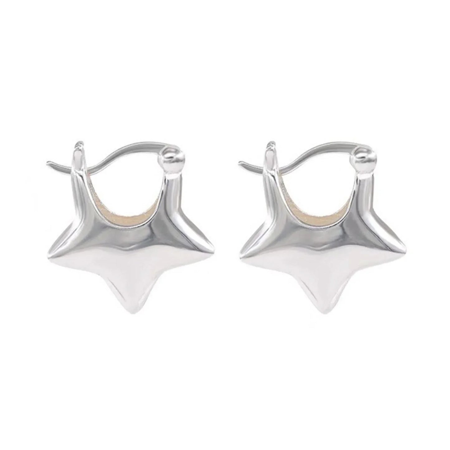 925 Sterling Silver Vintage Simple Star Earrings For Women Trendy Earring Jewelry Prevent Allergy Party Accessories Gift