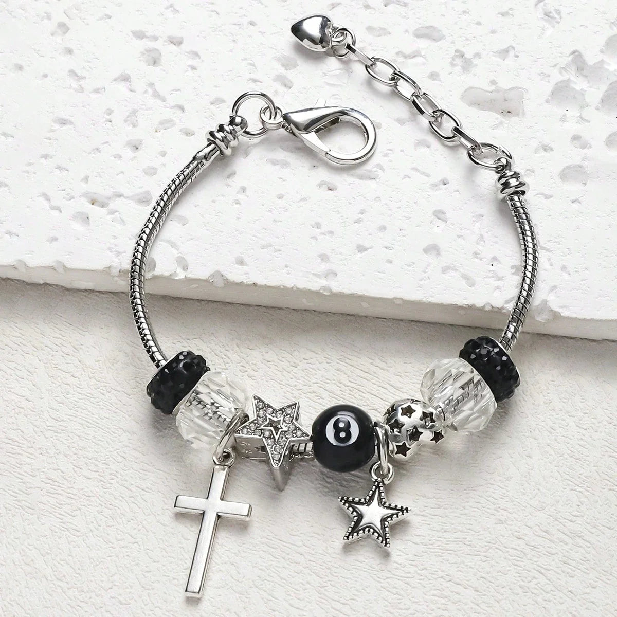 DIY Handmade Hippie Design Chain Bracelet Women Metal Star Charms Unisex Adjustable Bracelet