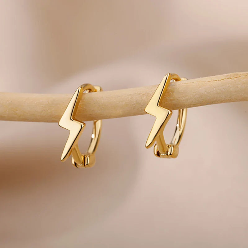 Stainless Steel Hoop Earrings For Women Gold Color Fashion Pearl Piercing Earring 2023 Trend New Luxury Jewelry aretes mujer