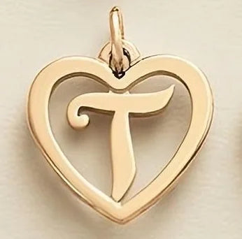 SUNIBI Stainless Steel Letter Heart Shape Hollow Pendant Charm for Bracelet Necklaces for Women DIY Jewelry Making
