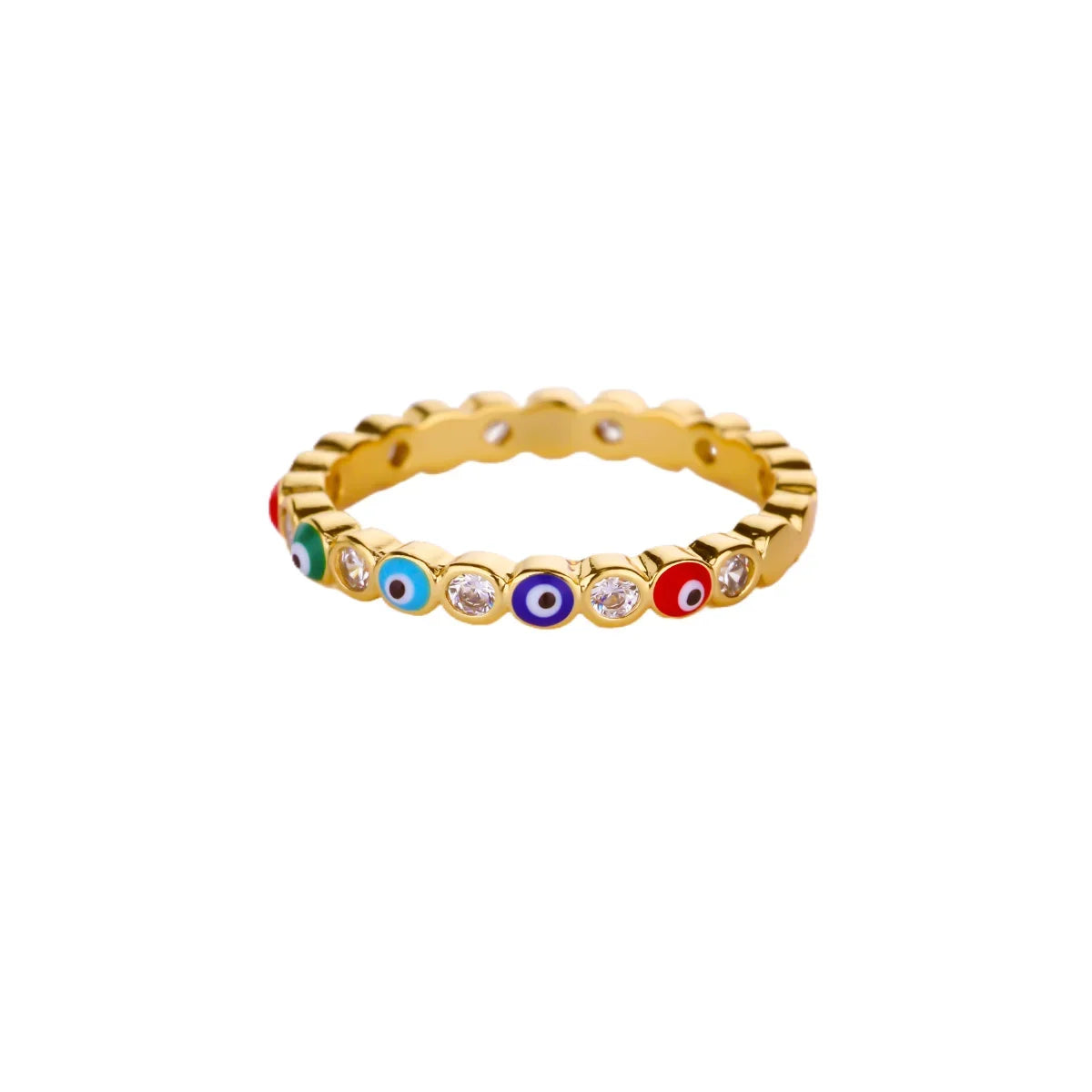 Stainless Steel Tiny Zircon Rings For Women Exquisite Gold Color Sun Double-Layer Ring Punk Hip-Hop Accessory Bague Jewelry Gift