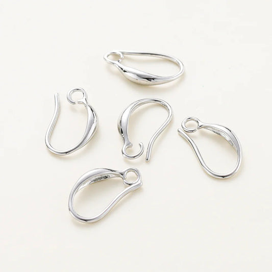 10pcs/lot 14K 18K Real Gold Earing Pendant Hook Ear Wire Hook For DIY Jewelry Making Earing Charms Accessories Components