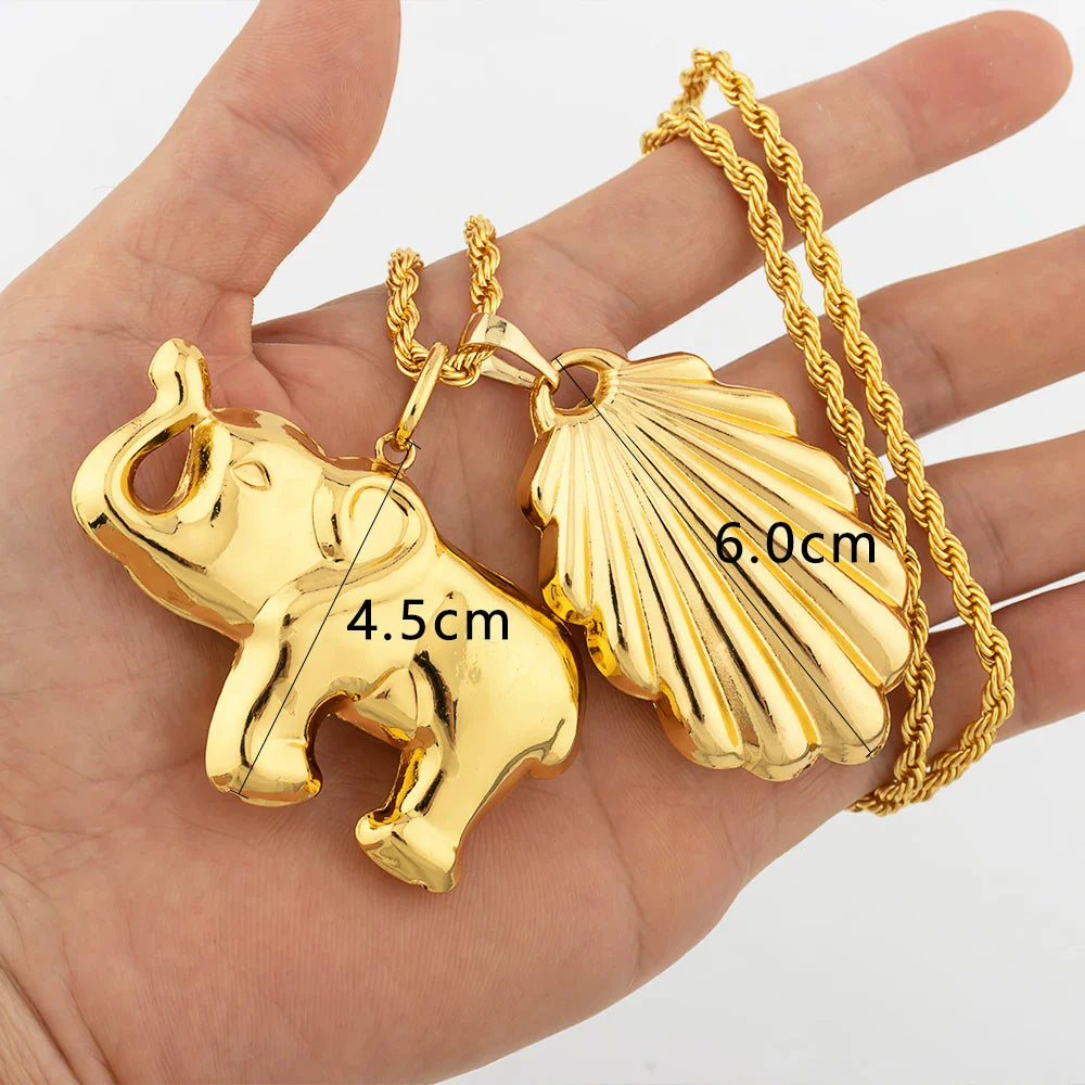 Dubai Gold Color Pendant Hip Hop Personality style for Men Women Minimalist Jewelry Party Jewelry Birthday Gifts
