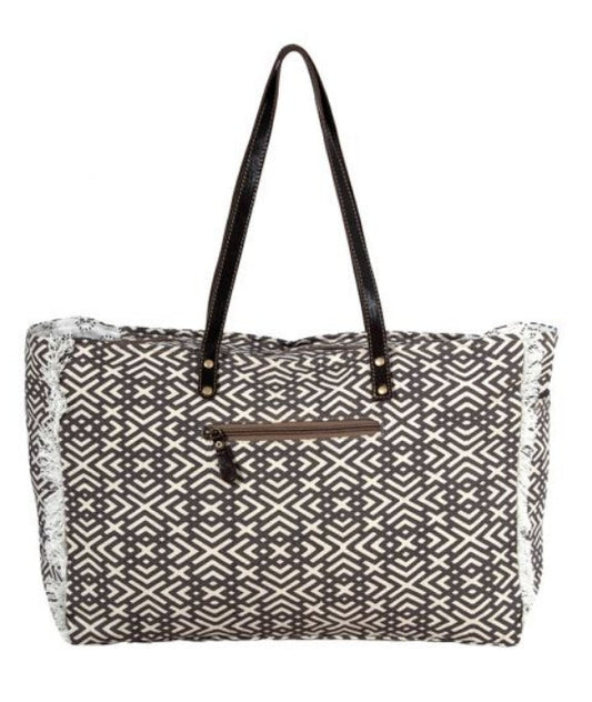 Terrance Geometric Weekender Myra Bag