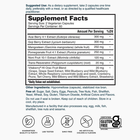 Nature’s Lab Super Antioxidant Support - 120 capsules