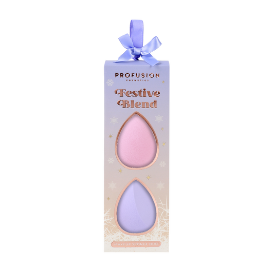 Frosted Snow Sparkle | Festive Blend Makeup Sponge Duo