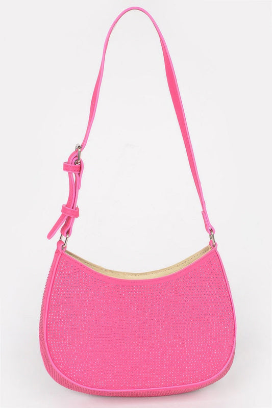 Elegant Hot Fix Shoulder Bag - Women's Accessory