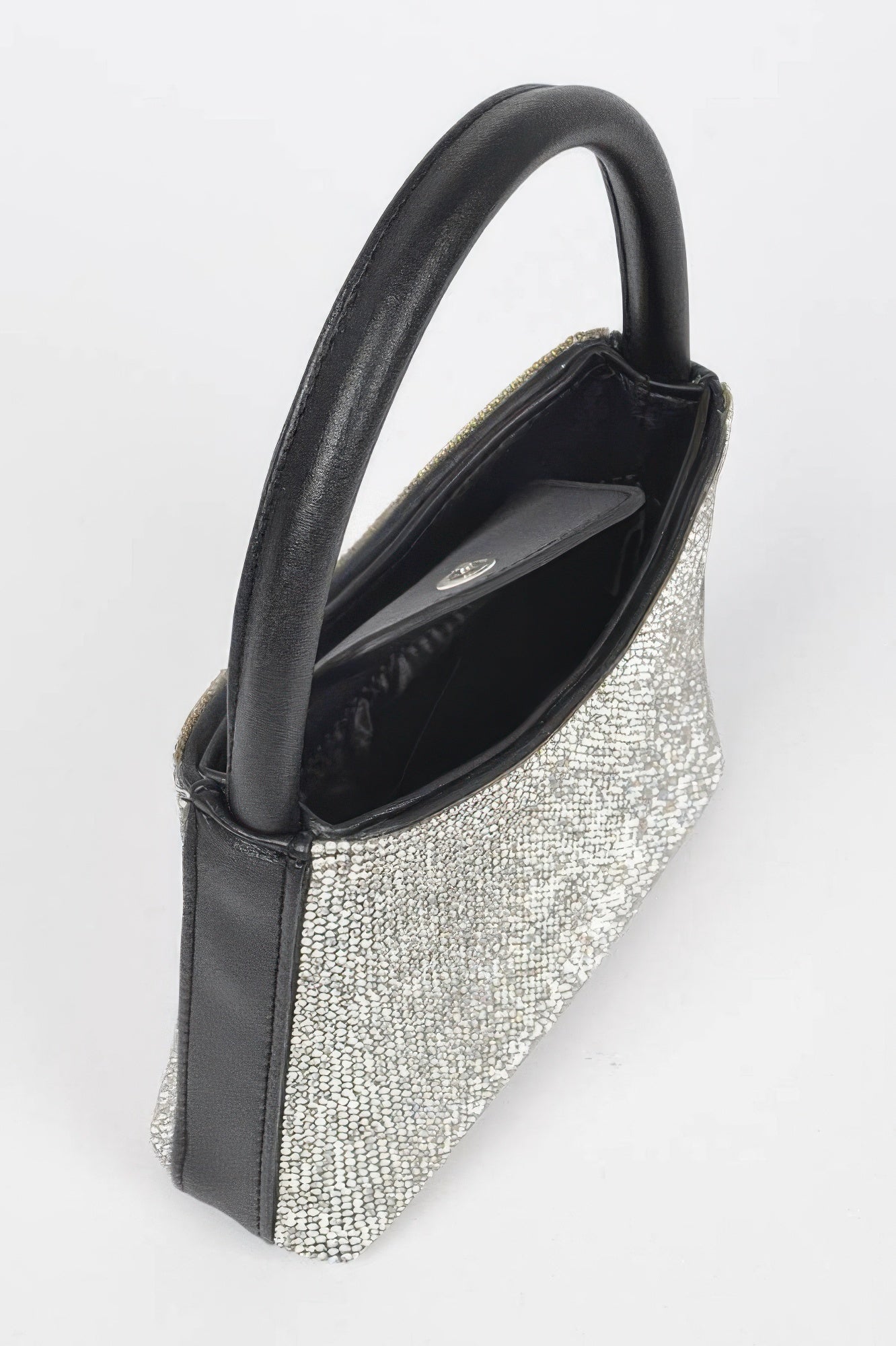 Rhinestone Top Handle Bag