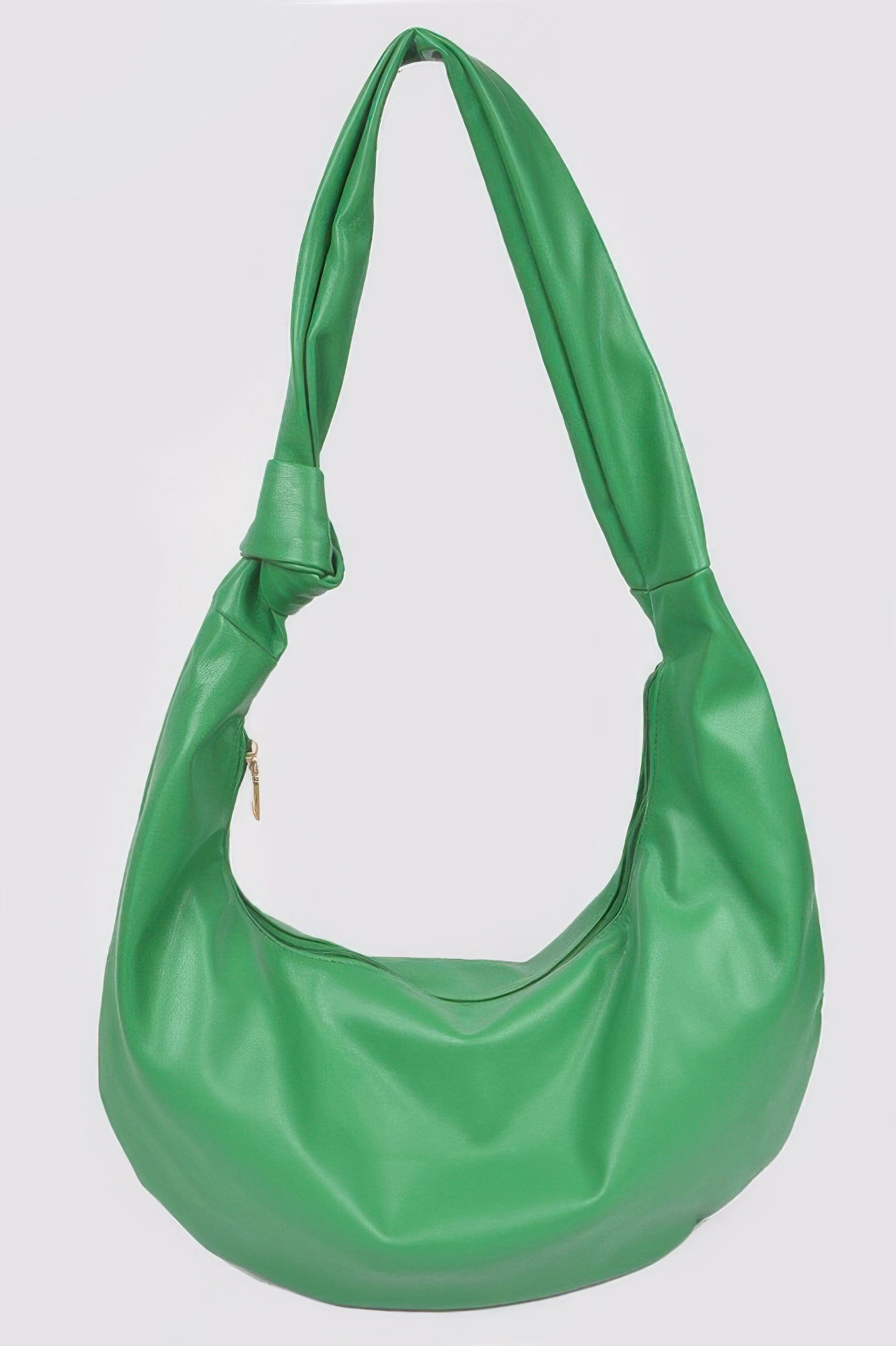Faux Leather Hobo Bag