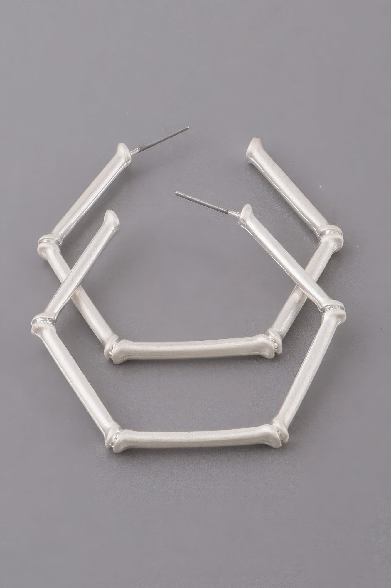 Hexagon Hoop Earrings