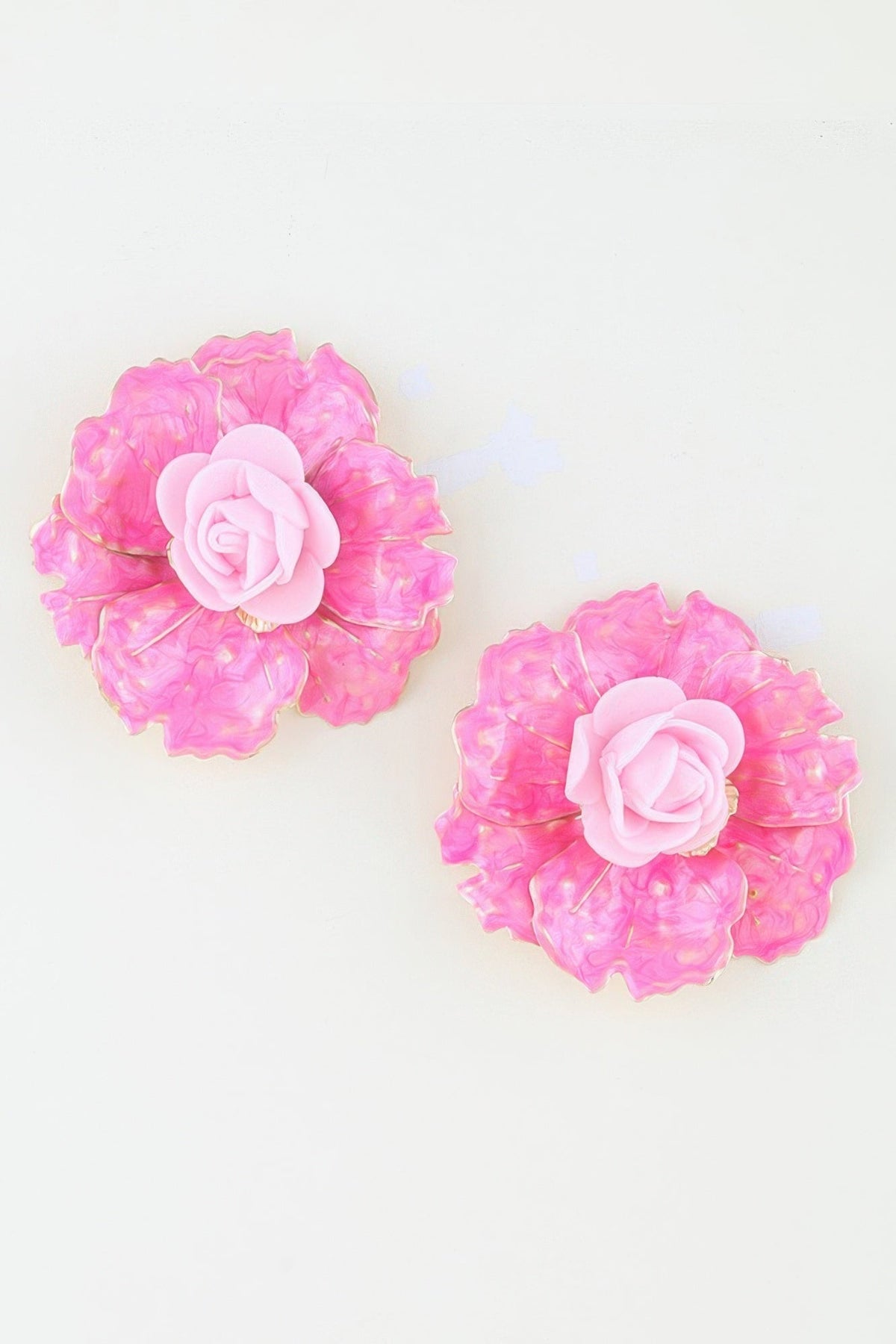 Blooming Watercolor Flower Earrings