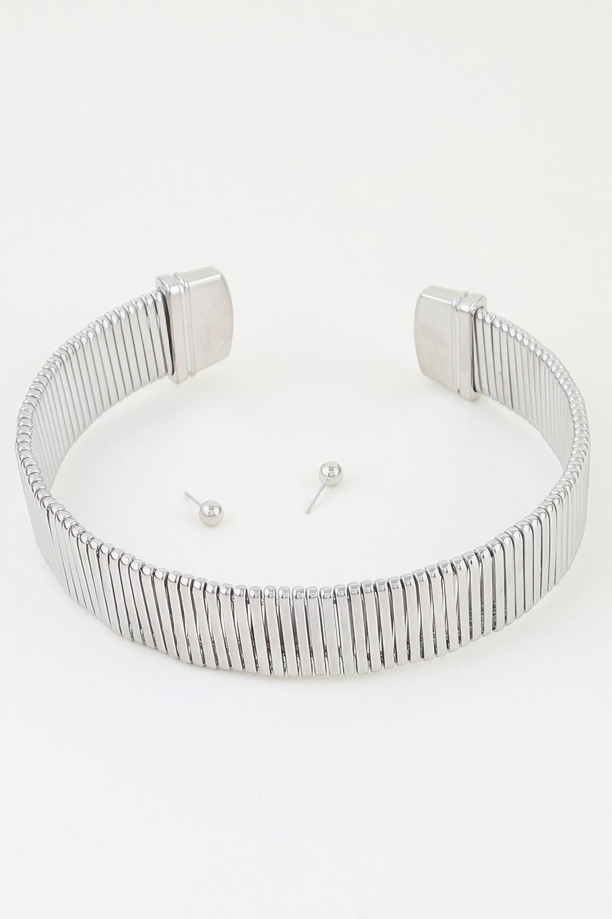 Women's Necklace Set Choker BYMANYC ® New York MADISON CUBIC BAR - New Collection