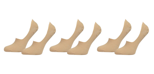 TITTIMITTI® Women’s 98% Organic Cotton No-Show Socks — 3-Pack, Silicone Heel Grip