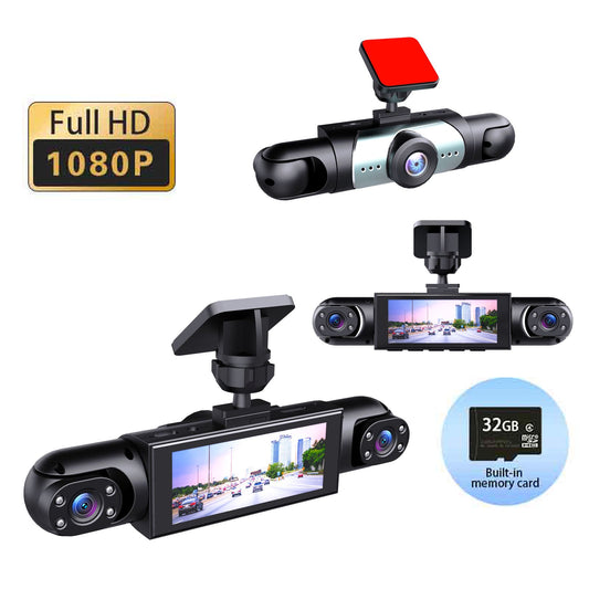 1080P High-definition Driving Recorder With Four Lenses, High-definition Night Vision, Front, Back, Left, Right Recording