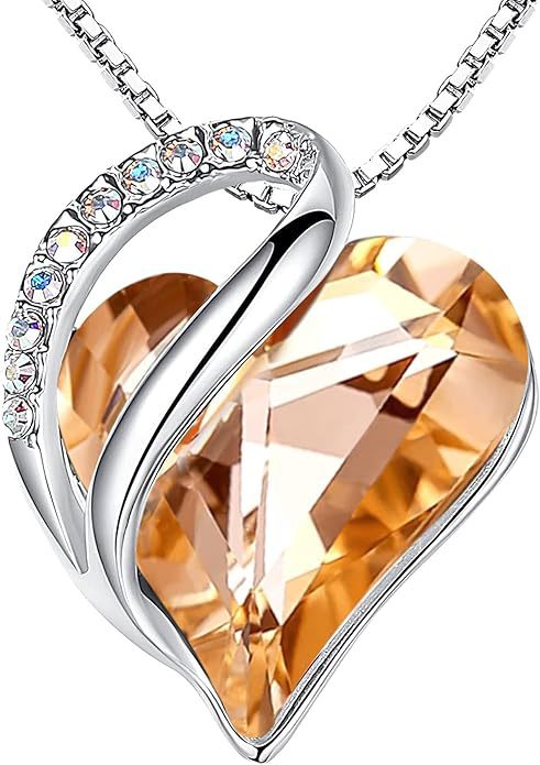 Geometric Heart Of The Ocean Crystal Necklace High-End