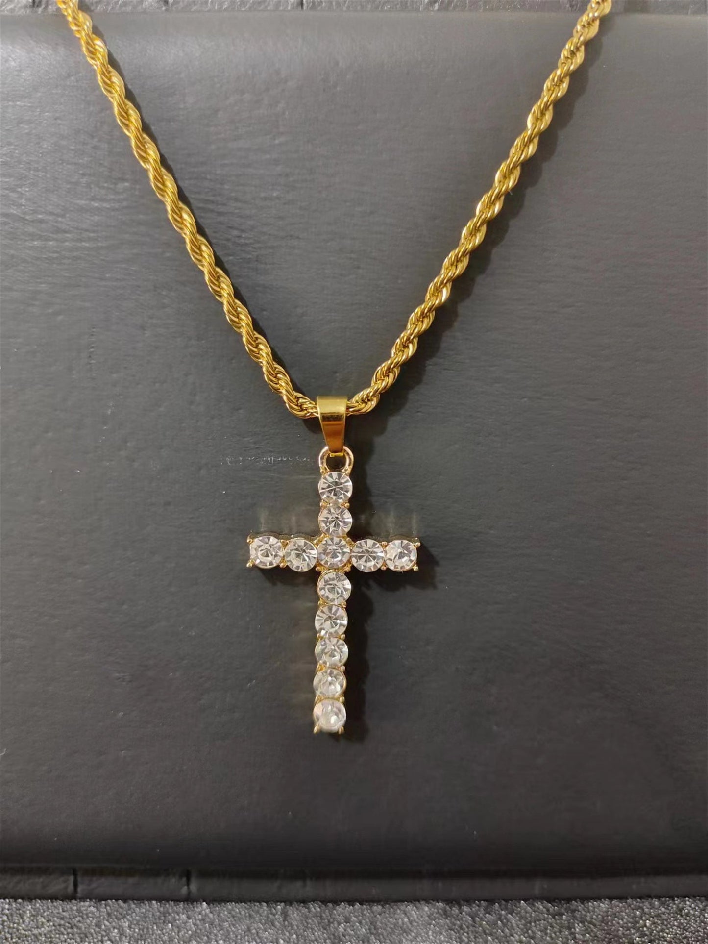 Diamond Pendant Necklace Men's Hip-hop Cold Wind