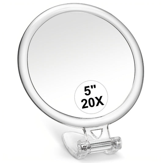 10x15x20x30x40x Double-Sided Handheld Portable Folding Makeup Mirror